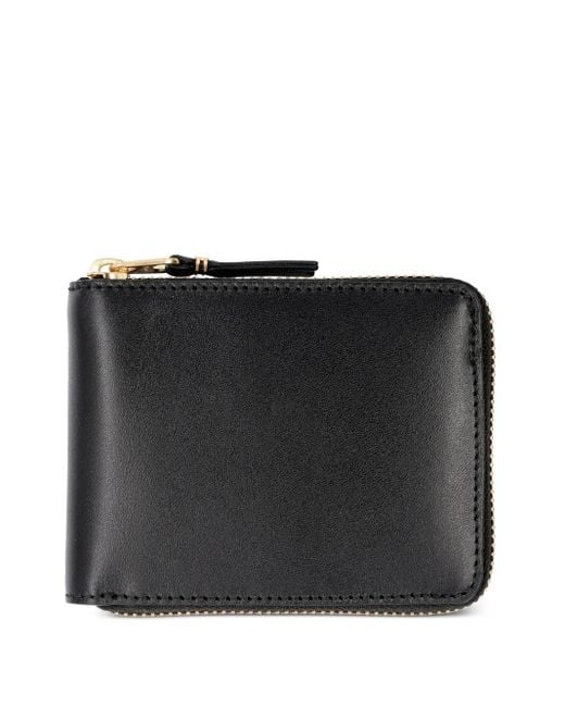 Comme des Garçons Black Zip-Around Leather Wallet