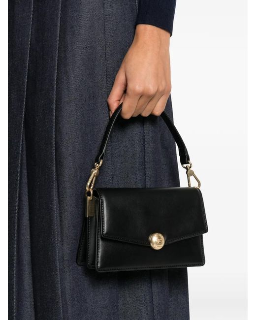Lacoste Black Turn-Lock Strap Mini Bag