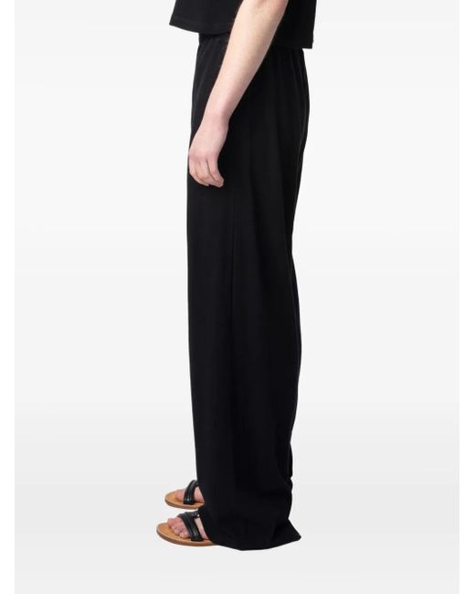 Zadig & Voltaire Black Elasticated Waist Trousers