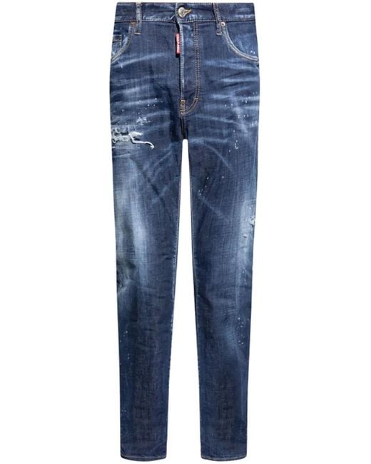 DSquared² Blue Straight Jeans for men