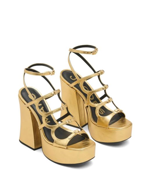 Marc Jacobs Metallic The Kiki Sandals