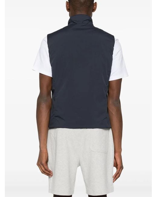 Moorer Blue Senio Padded Gilet for men
