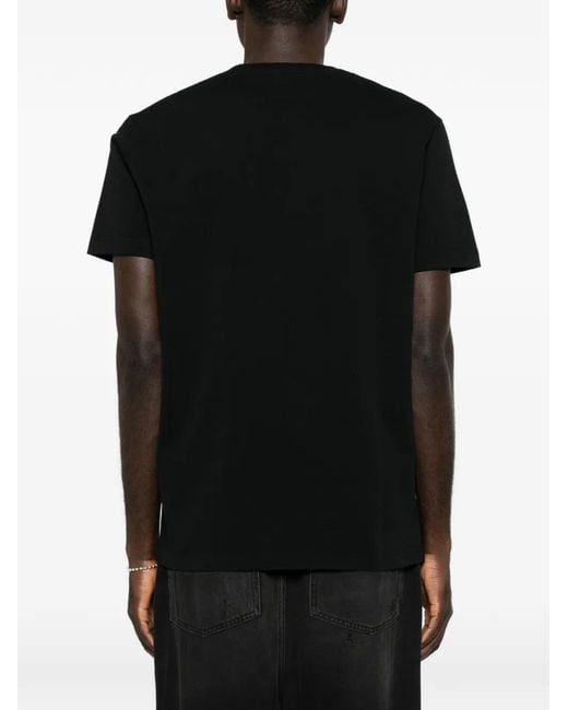 DSquared² Black Slogan-Print T-Shirt for men