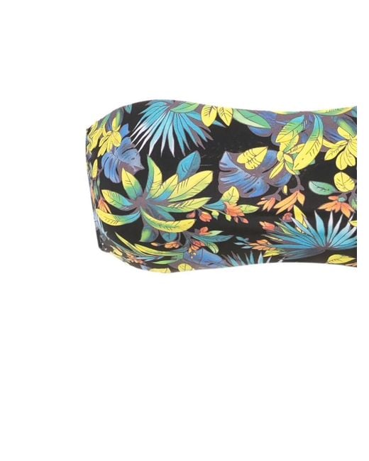 Amir Slama Green Bandeau-Style Bikini Set