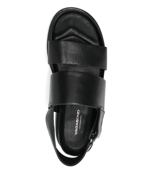 Vagabond Black Double-Strap Sandals