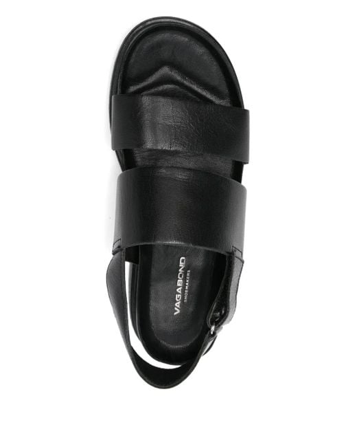 Vagabond Black Double-Strap Sandals