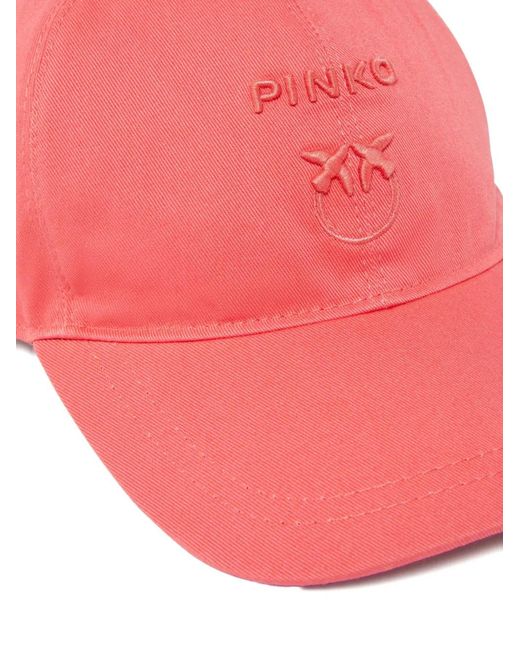 Pinko Pink Logo-Embroidered Cap