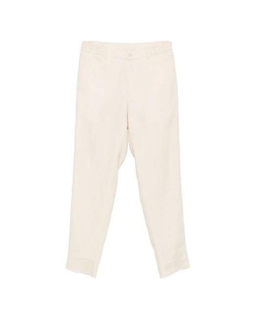 Tagliatore White Tailored Trousers for men
