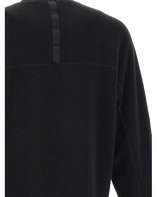 Stone Island Blue Patch-Detail Ribbed Pullover for men