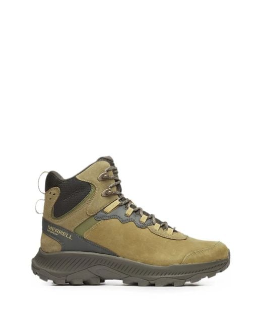 Merrell Green Speed Strike 2 Leather Ankle Boots for men