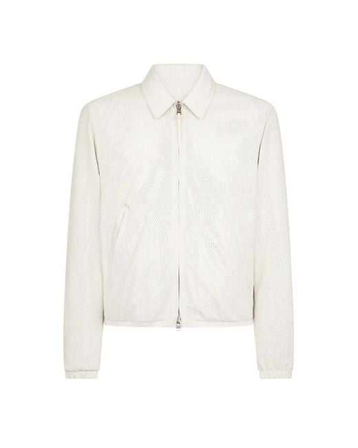 Tom Ford White Perforated Jacket for men