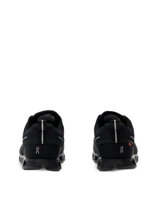 On Shoes Black Cloud 5 Waterproof Sneakers