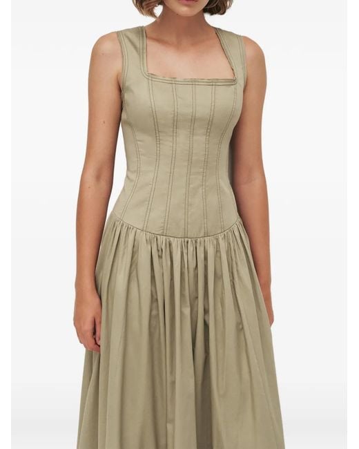 Aje. White Parallel Midi Dress