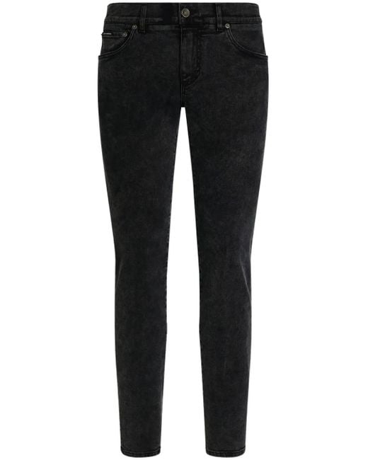 Dolce & Gabbana Black Slim Jeans for men