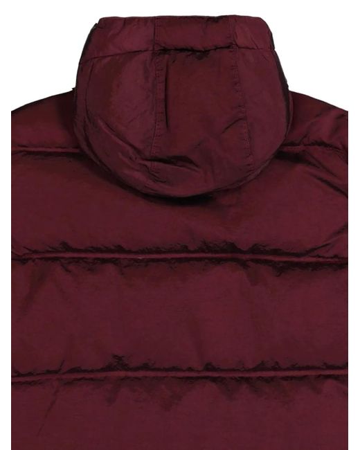 Stone Island Red Down Jacket for men