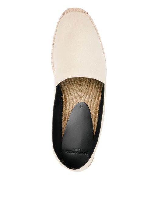 Saint Laurent Espadrilles Met Geborduurd Logo in het Natural voor heren
