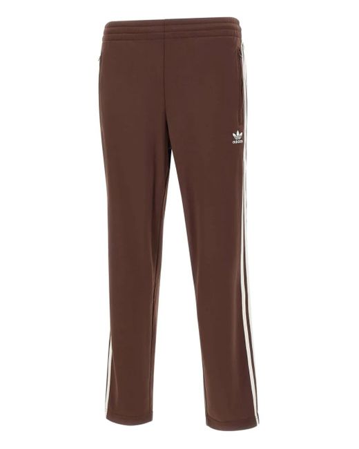 Pantalones de chándal con rayas laterales Adidas de hombre de color Brown