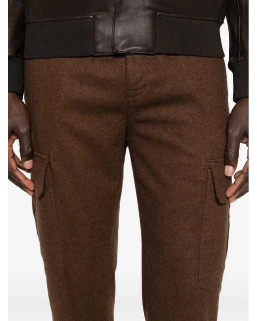 Incotex Brown Cargopocket Trousers for men