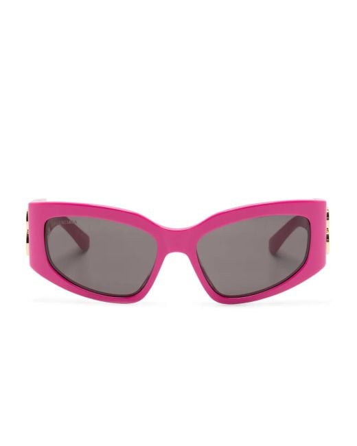 Balenciaga Pink Bossy Butterfly-Frame Sunglasses