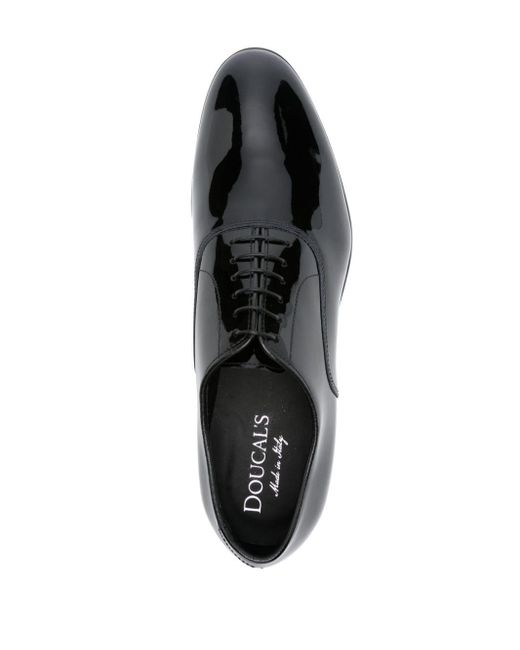 Doucal's Black Patent-leather Oxford Shoes for men