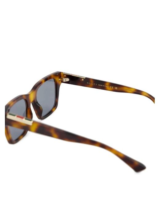Gucci Blue Tortoiseshell-Pattern Sunglasses for men