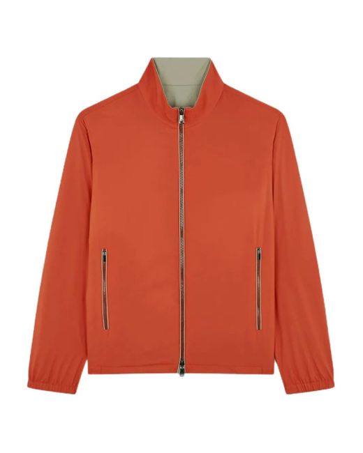 Paul & Shark Orange Typhoon Zip Coat for men