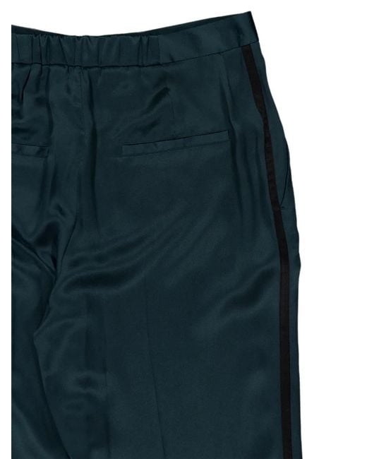 Tom Ford Blue Silk Satin Tuxedo Trousers