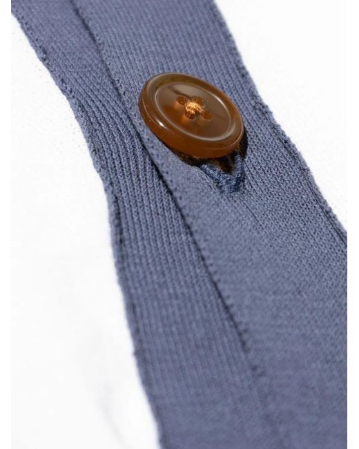 メンズ Vivienne Westwood カラーブロック カーディガン Blue