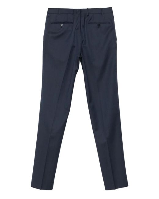 Canali Blue Wool Trousers for men