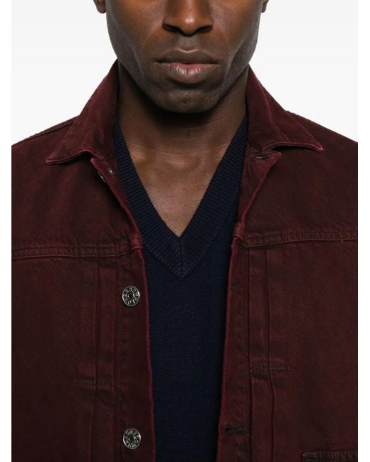 sunflower Brown Button-Fastening Flap-Pocket Jacket for men