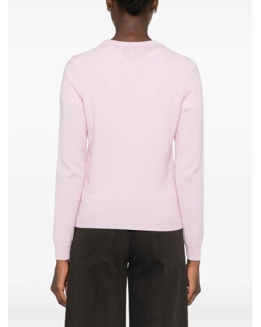 Bompard Pink Crew-Neck Sweater