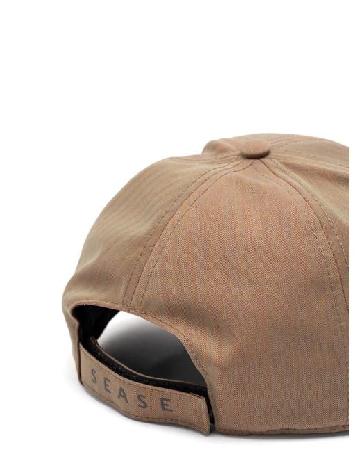 Sease Natural Herringbone-Weave Baseball Cap for men