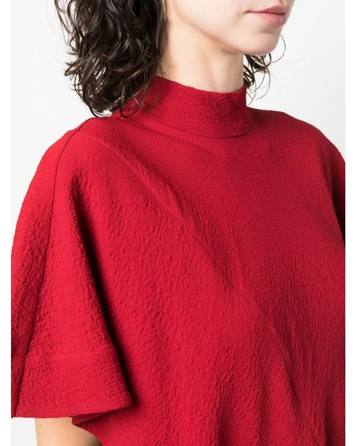 Colville Red Love Short-Sleeve Midi Dress