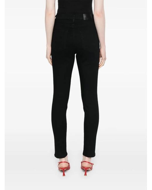DKNY Black Logo-Patch Jeans