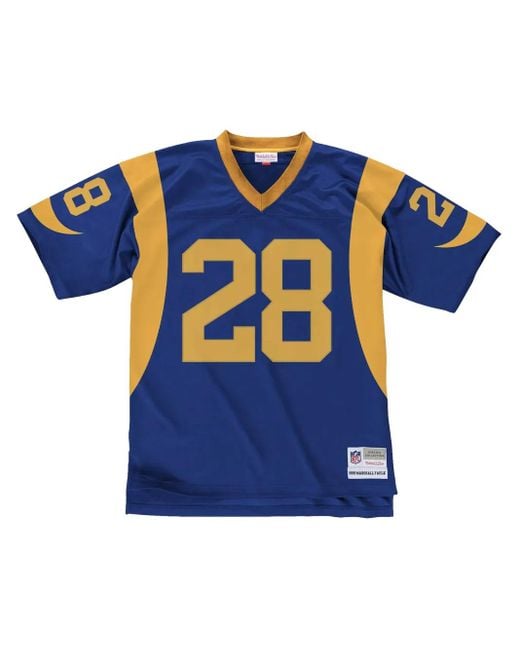 Mitchell & Ness Blue Nfl Legacy "Rams 1999 Marshall Faulk" Jersey for men