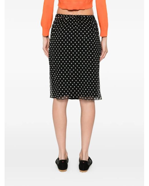 N°21 Black Elasticated-Waistband Mini Skirt