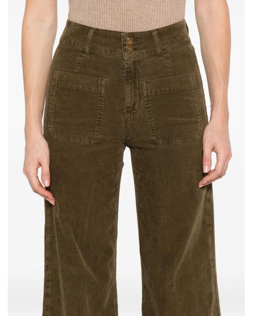 Pantalon Droit En Velours Côtelé Seafarer en coloris Green