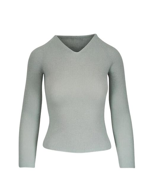 Vince Gray V-Neck Knitwear