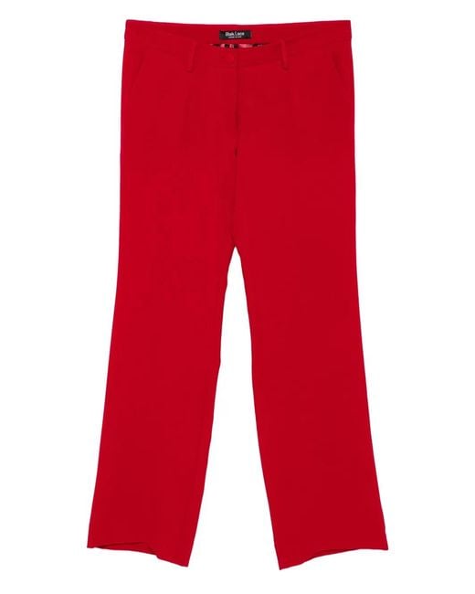 BLAKLACE Red Mid-Rise Trousers