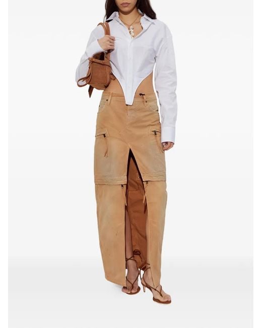 DSquared² Brown Wraparound-Thong Sandals