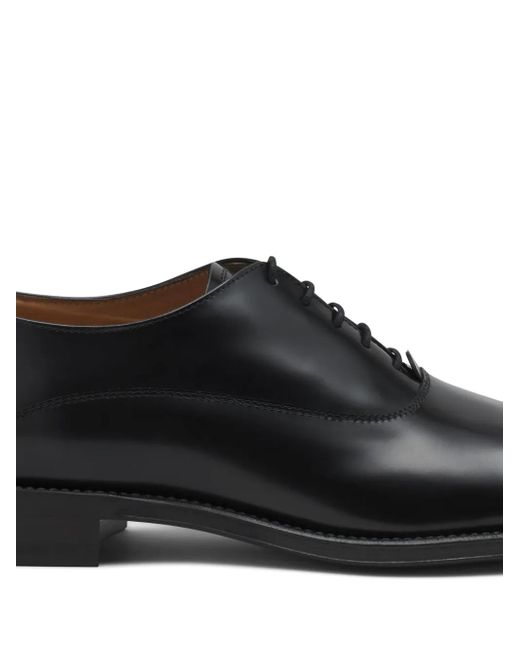 Lanvin Black Leather Oxford Shoes for men