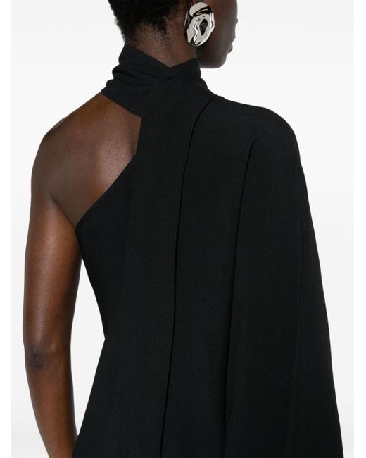 Robe courte Balear à une épaule ‎Taller Marmo en coloris Black