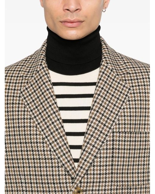 Valentino Garavani Brown Check Blazer for men