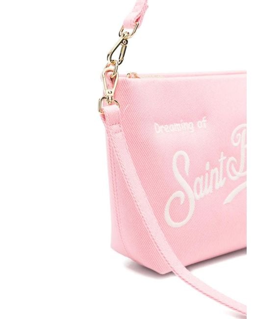 Mc2 Saint Barth Pink Aline Canvas Tote Bag