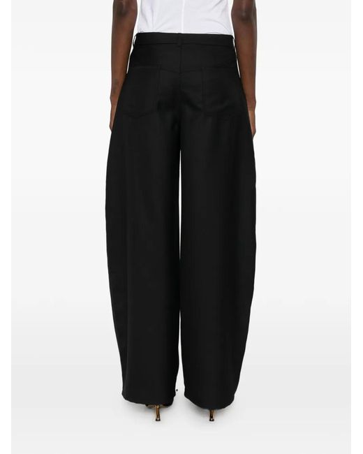 Séfr Black Tiko Wide-Leg Trousers