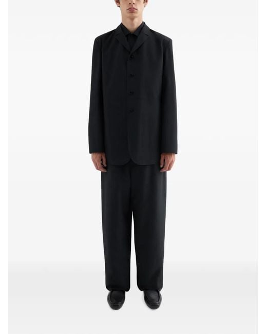 Jil Sander Blue Recycled Polyester Deconstructed Jacket for men