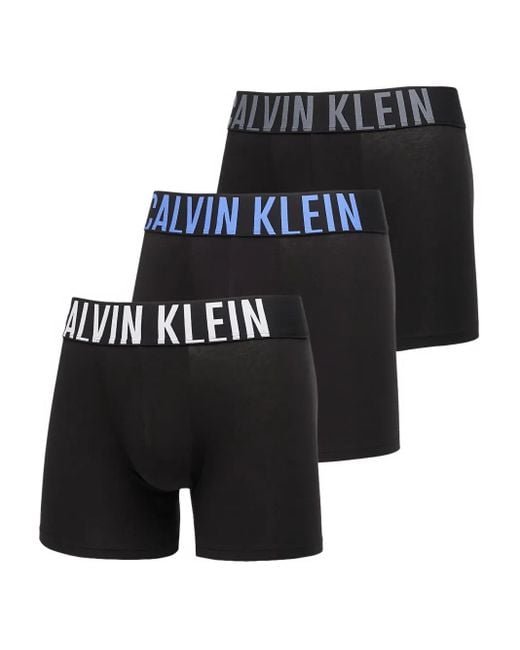 Calvin Klein Black 3 Pack Cotton Boxer Brief for men