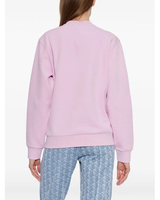 Sweat À Patch Logo Lacoste en coloris Pink