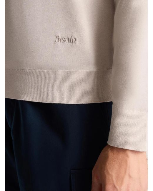 Fusalp White Ashtton Crew-Neck Sweater for men