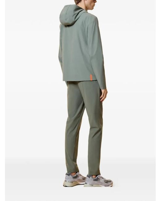 Rrd Green Hooded Zip Jacket for men